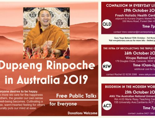 Dupseng Rinpoche in Australia 2019